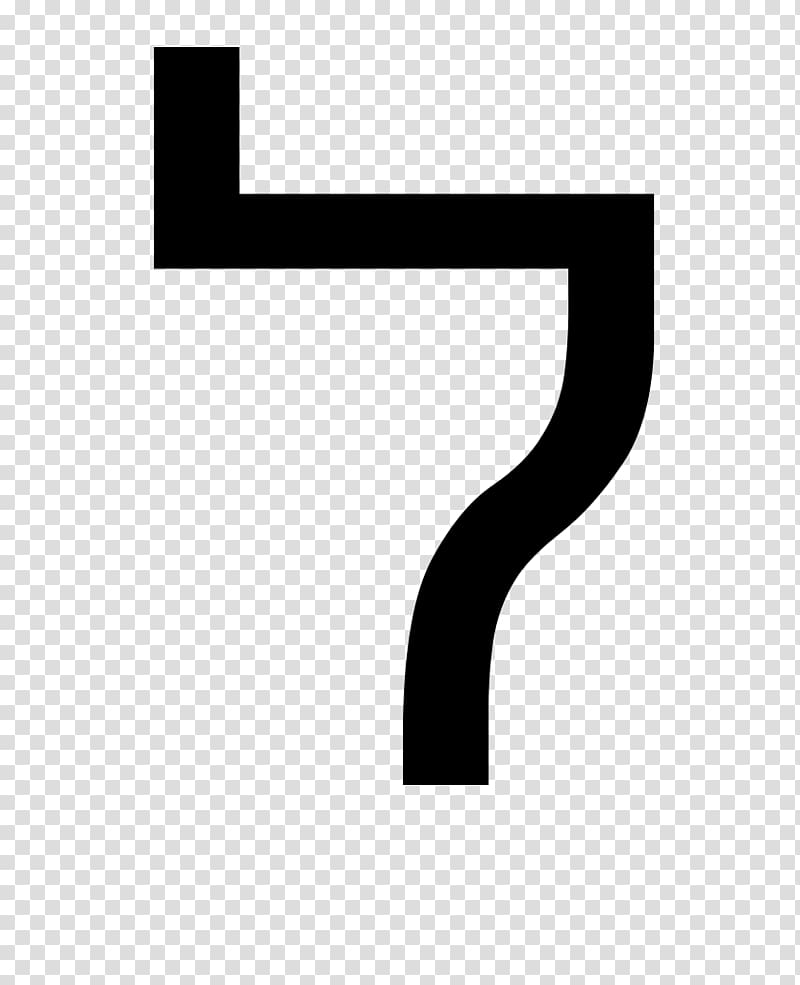 Lamedh Hebrew alphabet Qoph, W Letter transparent background PNG clipart