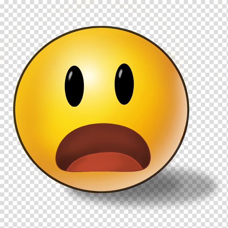 Emoticon Smiley Emoji , Shocked transparent background PNG clipart
