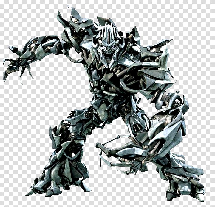 Megatron , Megatron Optimus Prime Fallen Transformers Decepticon, Silver Transformers transparent background PNG clipart