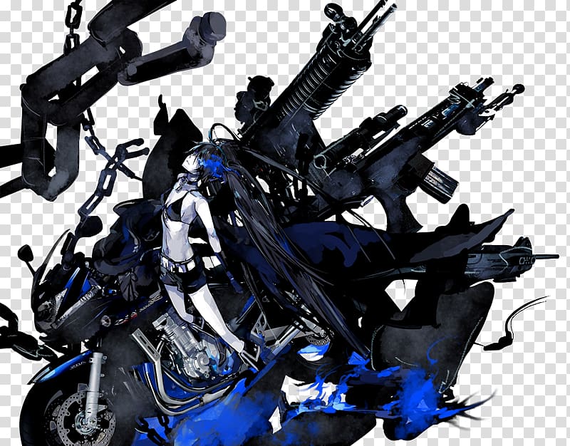 Anime Illustration Black Rock Shooter Art Ali, dz transparent background PNG clipart