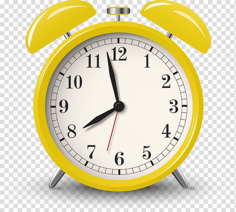 Yellow Alarm Clock Alarm Clock Yellow Alarm Device Clock Watch Design Material Transparent Background Png Clipart Hiclipart