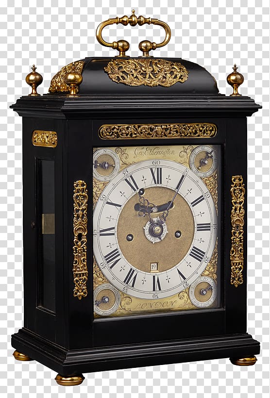 Bracket clock Mantel clock Fusee Floor & Grandfather Clocks, clock transparent background PNG clipart