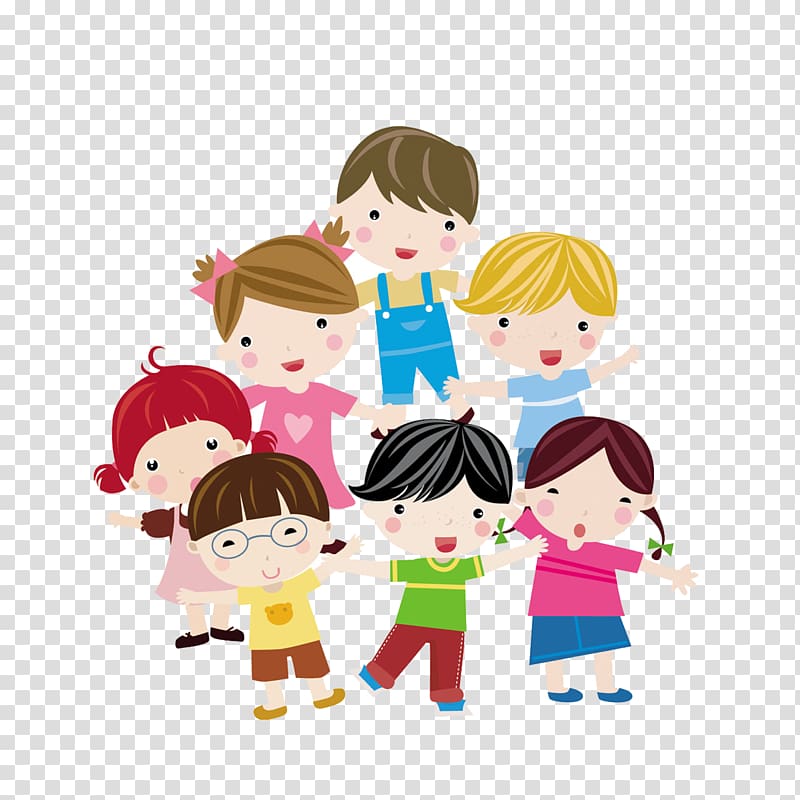 group of children illustration, Child Euclidean Illustration, Cute kids transparent background PNG clipart