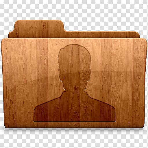 brown wooden folder illustration, hardwood plywood, Glossy User transparent background PNG clipart