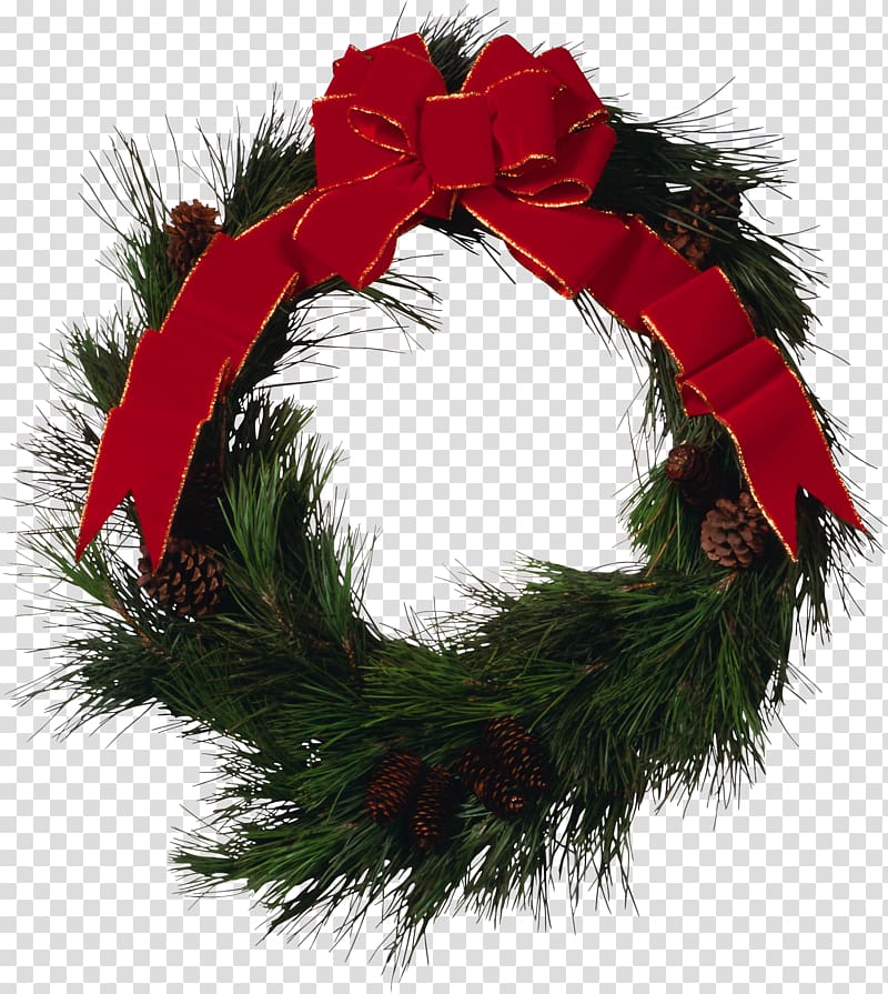 Ded Moroz Advent wreath Christmas New Year, wreath transparent background PNG clipart