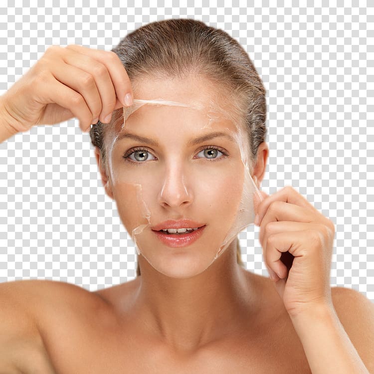 Chemical peel Exfoliation Skin Care Cosmetics, skin peeling off face transparent background PNG clipart