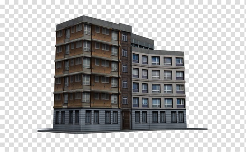 Condominium Property Building Facade Real Estate, city block transparent background PNG clipart