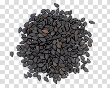 bunch of black seeds, Black Sesame Seeds transparent background PNG clipart
