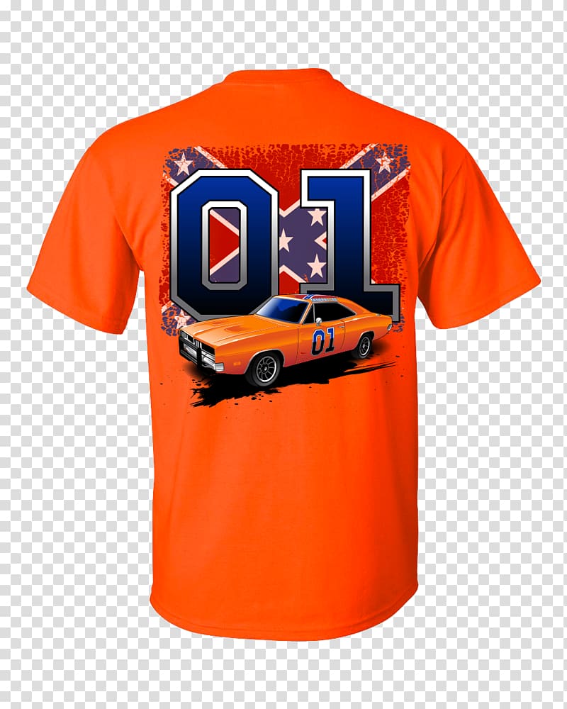 T-shirt General Lee Flags of the Confederate States of America Modern display of the Confederate flag, T-shirt transparent background PNG clipart