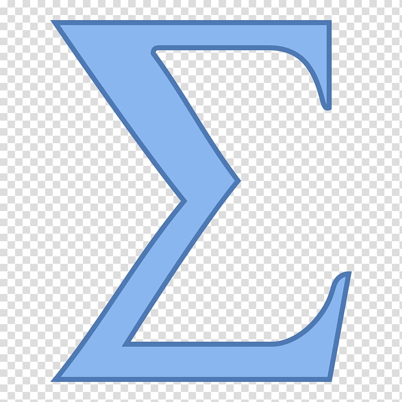 Sigma Symbol Summation Number Computer Icons, Excel transparent background PNG clipart