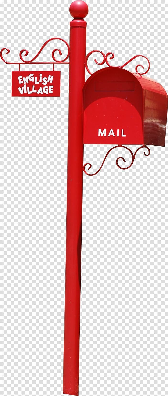 Letter box, Material Chinese red realistic iron mailbox transparent background PNG clipart