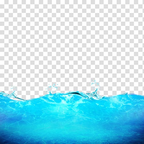 blue water wave illustration, Water Ocean , water surface transparent background PNG clipart