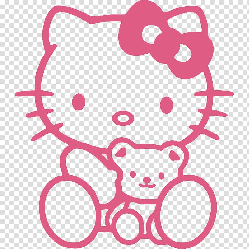 Hello Kitty Sanrio Decal Sticker , hello kitty transparent background PNG clipart