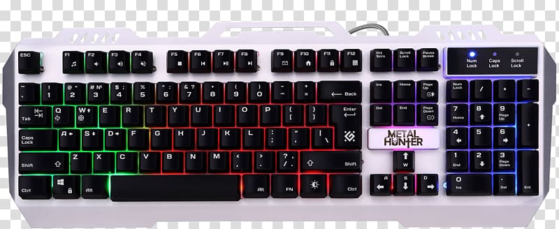 Computer keyboard Gaming keypad Roccat Backlight Video game, keyboard transparent background PNG clipart