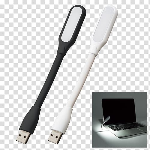 販促品 USB Novelty item Desk Flashlight, USB transparent background PNG clipart