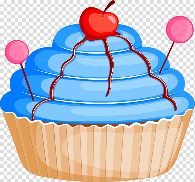 Cupcake Cherry cake , Blueberry cherry cake transparent background PNG clipart