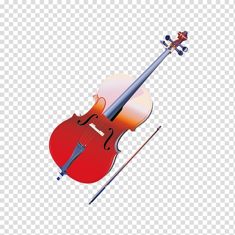 Violin family Musical instrument, Red Violin material transparent background PNG clipart