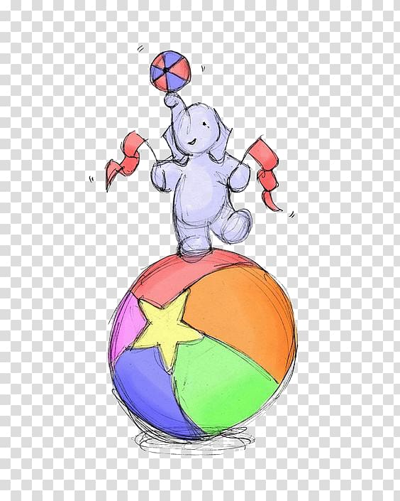 Circus Juggling Cartoon, Juggling Elephants transparent background PNG clipart