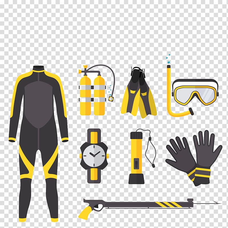 Scuba diving Underwater diving Spearfishing Diving equipment, Diving equipment transparent background PNG clipart