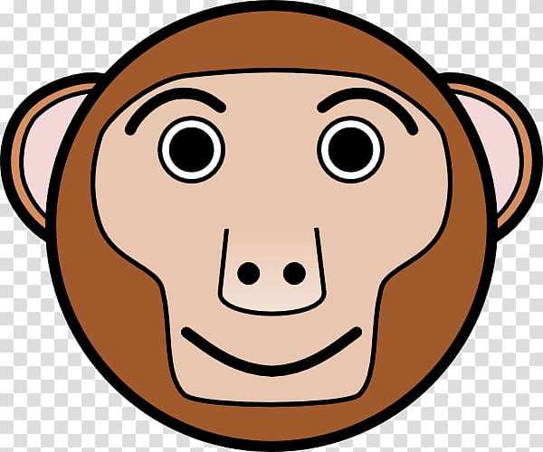 Circle Monkey , Face Cartoons transparent background PNG clipart