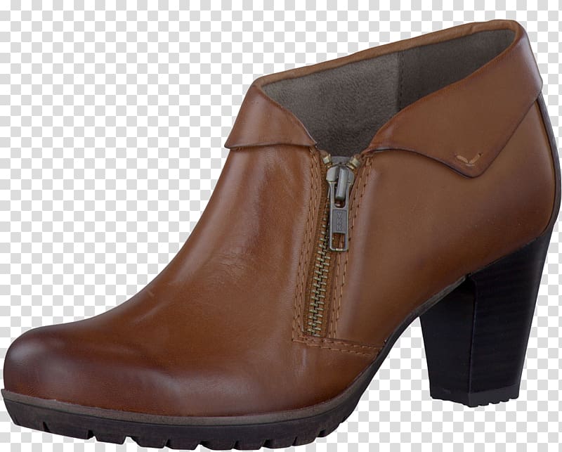 Brown Caramel color Leather Boot Shoe, boot transparent background PNG clipart