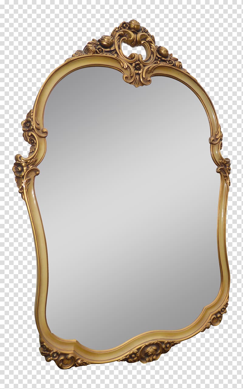 Mirror Rococo Frames Light, carved exquisite transparent background PNG clipart