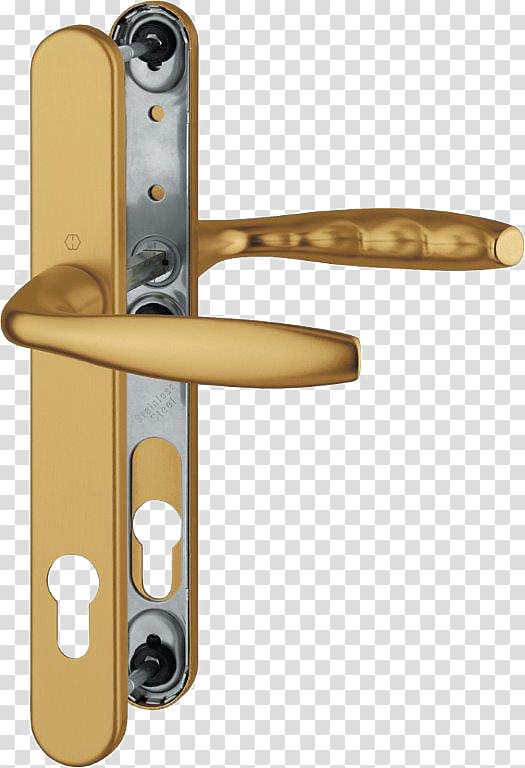 Door handle Lock Eloxation Aluminium, door transparent background PNG clipart