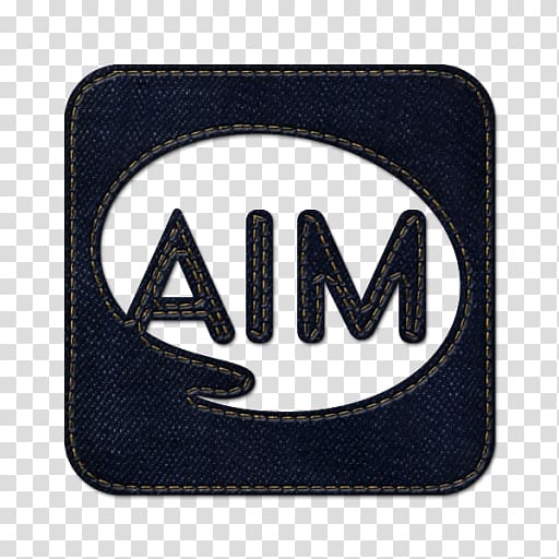 blue Aim logo illustration, emblem symbol trademark electric blue, Aim square transparent background PNG clipart