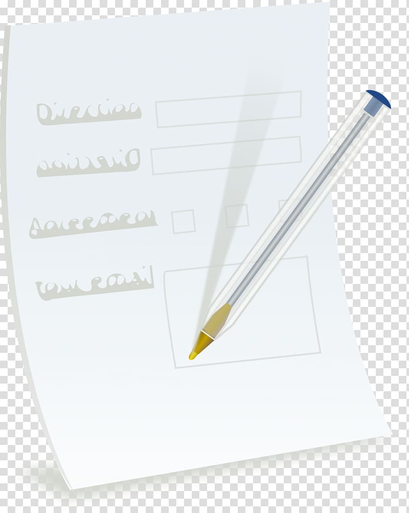 Paper Ballpoint pen Fountain pen Information, paper sheet transparent background PNG clipart