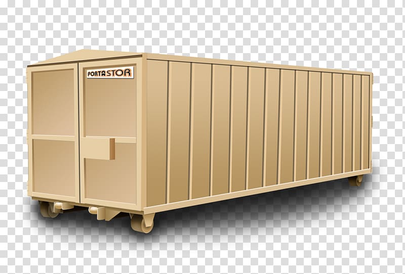 Roll-off Porta-Stor Intermodal container Box, containers transparent background PNG clipart