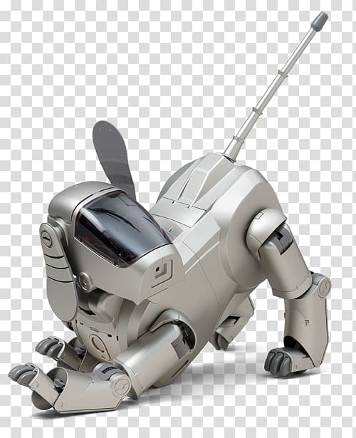 gray robot dog toy, Robotic pet AIBO Dog Robotics, robot transparent background PNG clipart