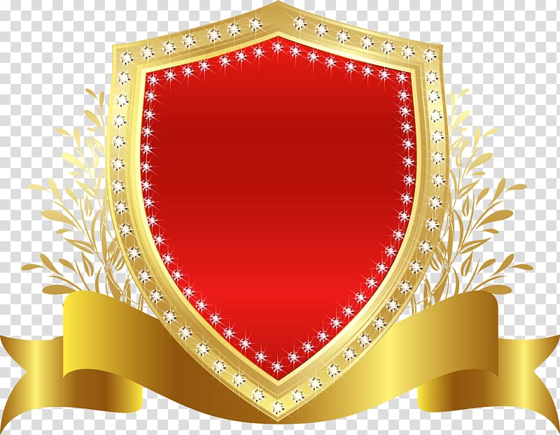 red shield badge transparent background PNG clipart