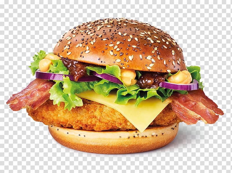 Cheeseburger McDonald\'s Chicken McNuggets McDonald\'s Big Mac Veggie burger Fast food, crispy chicken transparent background PNG clipart