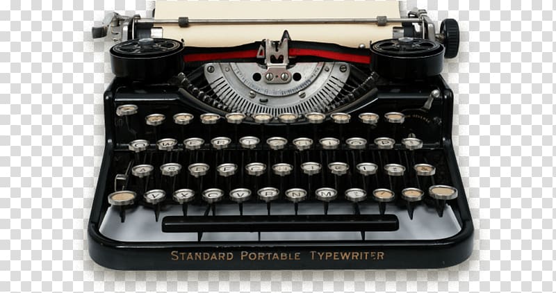 black Standard portable typewriter illustration, Standard Vintage Typing Machine transparent background PNG clipart