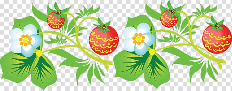 Musk strawberry Aedmaasikas Diary, Hand-painted flower strawberry transparent background PNG clipart