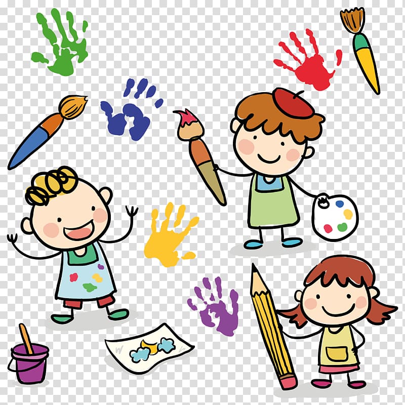 Children\'s Drawing Painting, painting transparent background PNG clipart