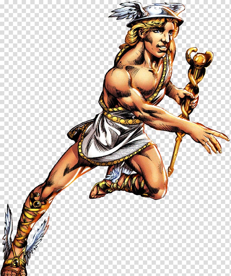 Hermes Zeus Hephaestus Greek mythology Twelve Olympians, Egyptian Gods transparent background PNG clipart