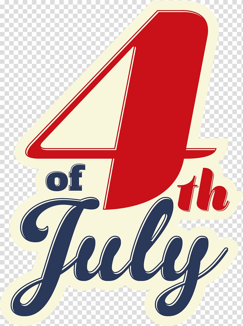 4th of July illustration, United States Independence Day July 4, Word of the word July 4th transparent background PNG clipart