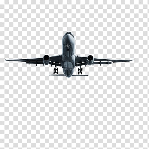 grey airplane, Airplane Aircraft Takeoff Aviation , aircraft transparent background PNG clipart