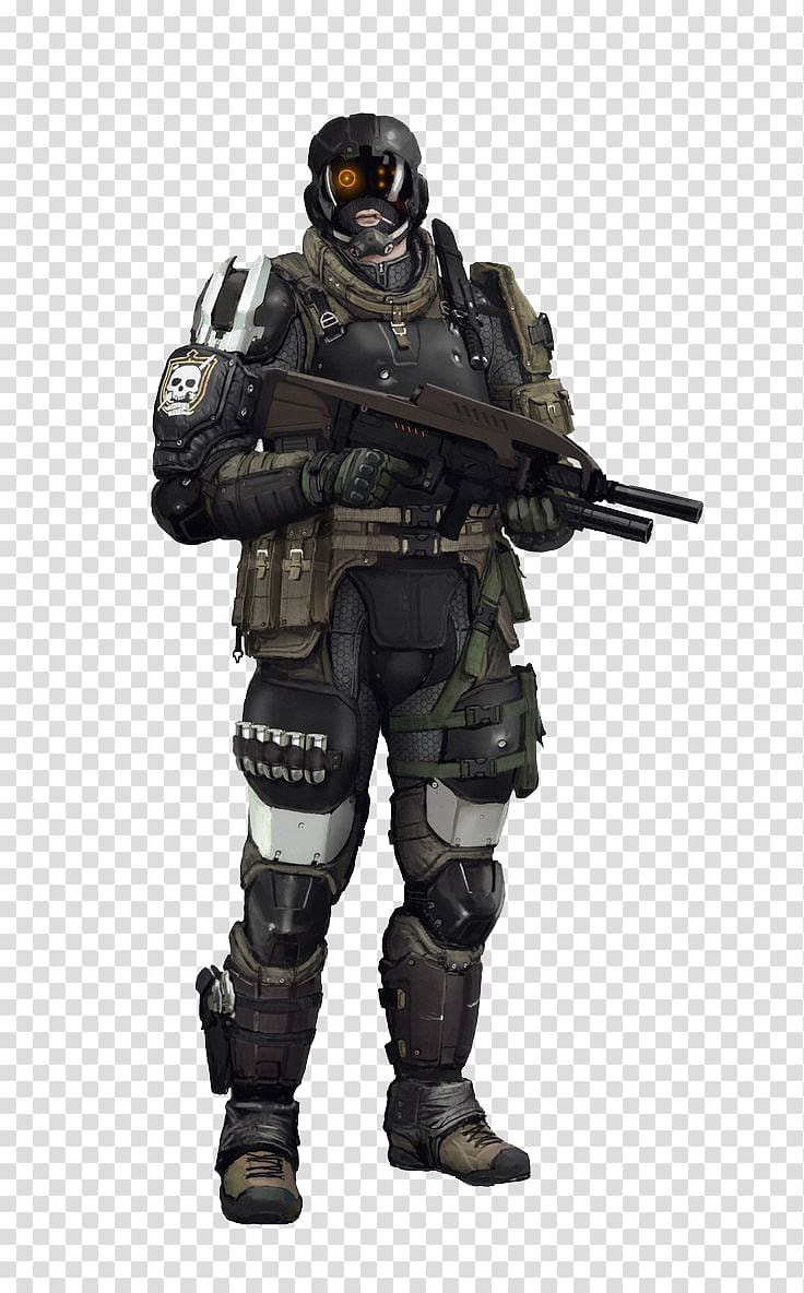 Soldier Concept Art Character Sci Fi Warrior Transparent