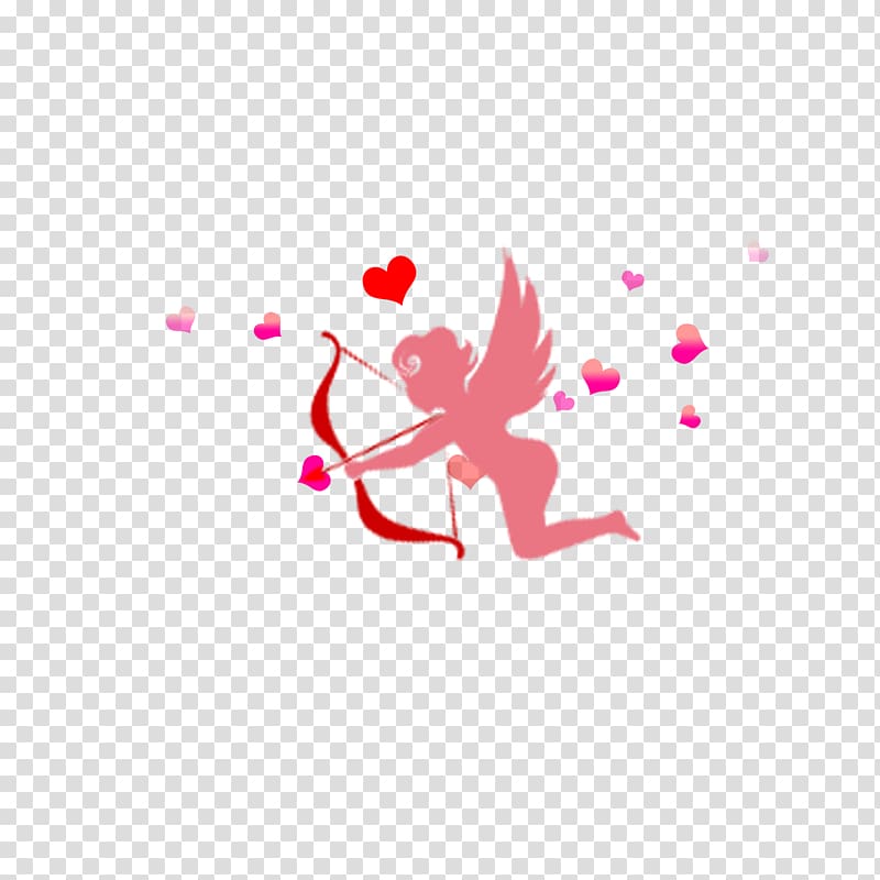 Cupid Archery Love, Cupid Archery in the name of love transparent background PNG clipart