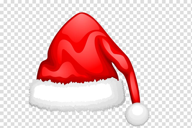 Santa hat , Hand-painted Christmas hats transparent background PNG clipart