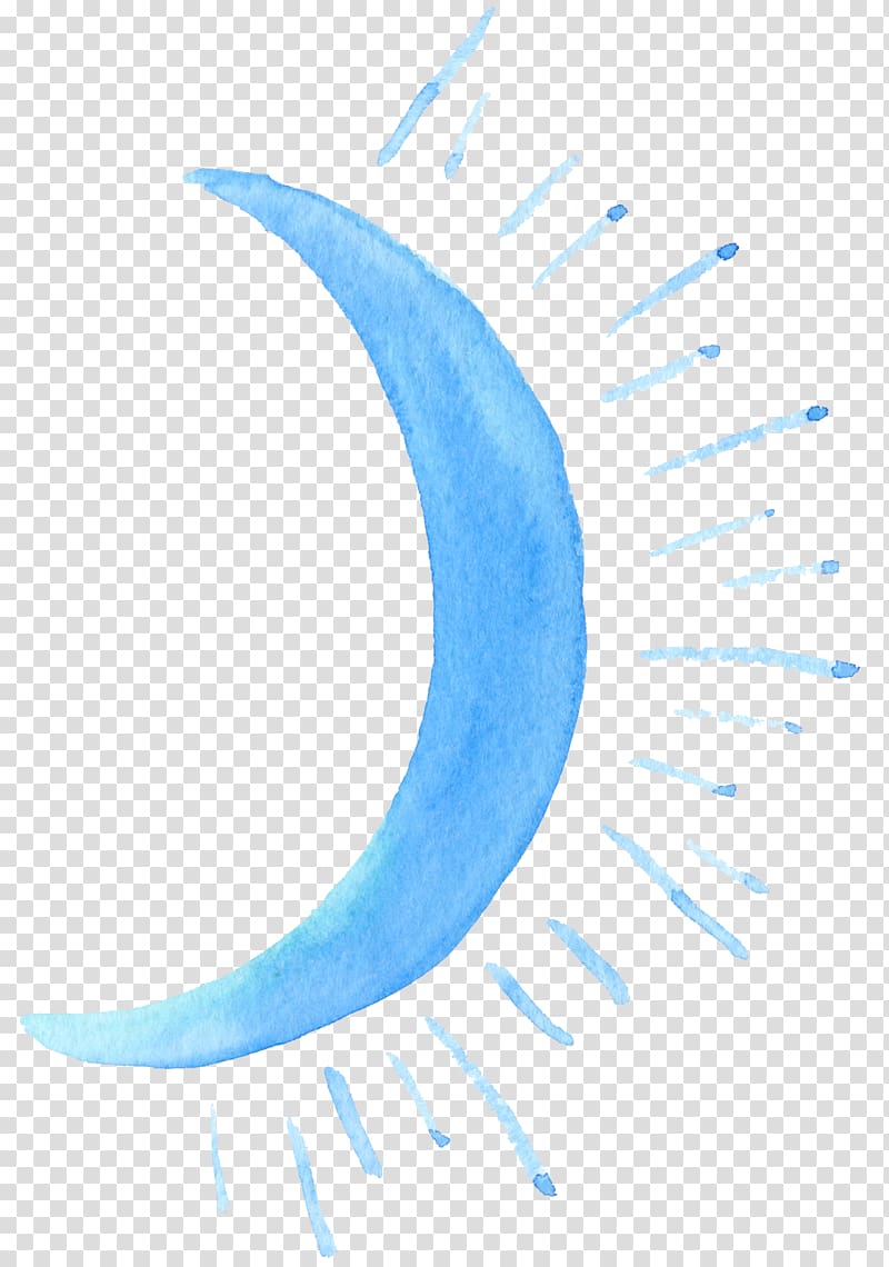 Blue Google s, Painted moon shining transparent background PNG clipart