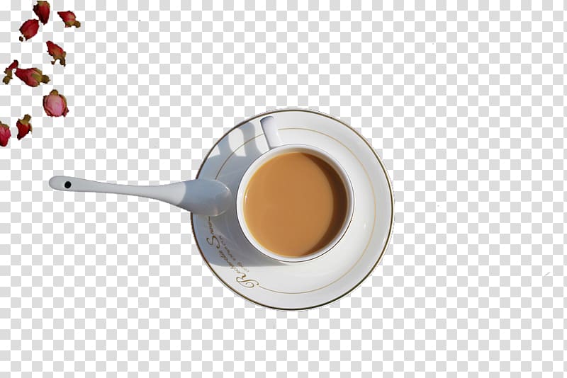 White coffee Espresso Cafe Coffee cup, A coffee cup transparent background PNG clipart
