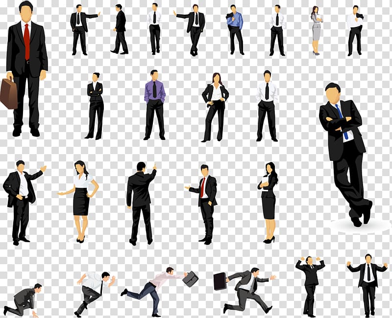 Businessperson Illustration, Business people collection transparent background PNG clipart