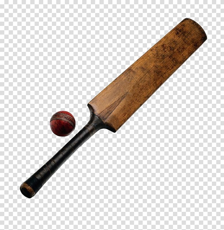 Cricket bat Stump Cricket ball Batting, Wooden cricket bat and cricket transparent background PNG clipart