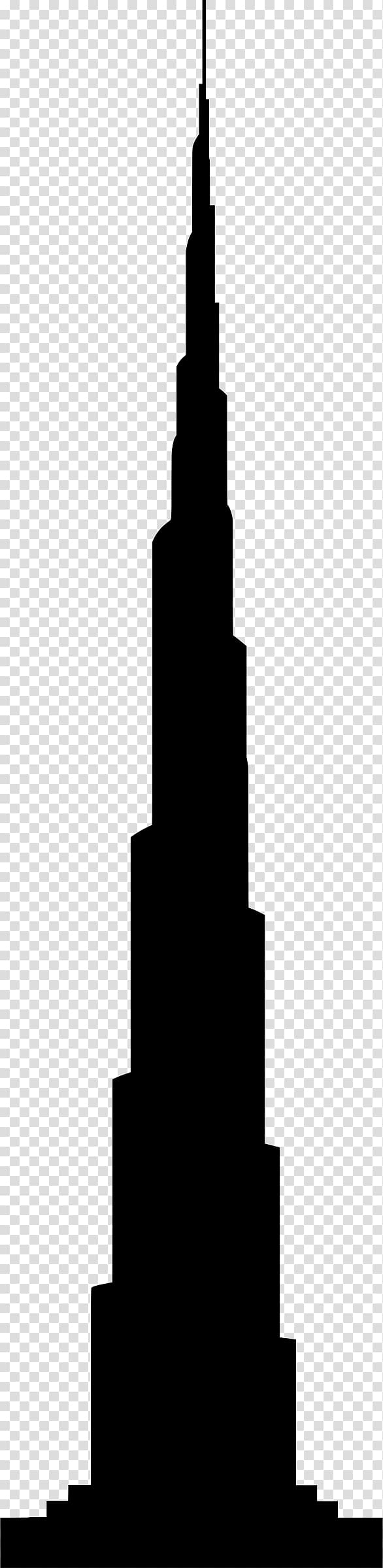 Burj Khalifa Burj Al Arab Silhouette Tower, burj khalifa transparent background PNG clipart
