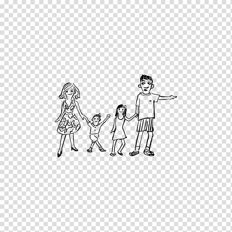 Finger Drawing Line art Sketch, International Day Of Family Remittances transparent background PNG clipart