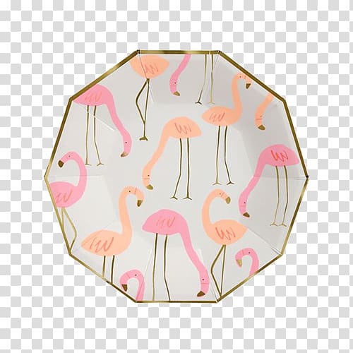 Cloth Napkins Plate Paper Tableware, flamingo transparent background PNG clipart