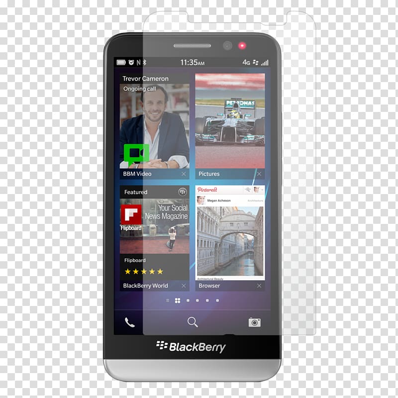 BlackBerry Z10 Smartphone Telephone 4G BlackBerry Mobile, ultra-clear transparent background PNG clipart